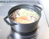 美味しい豆乳で【ごま味噌豆乳鍋】作り方2写真