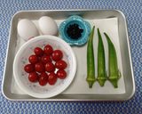 夏野菜♪🍅オクラ・トマト・ほうれん草のかき玉汁✨作り方1写真