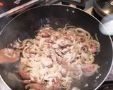 牛肉マッシュルームほうれん草のクリーム煮作り方5写真