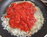 カニ缶でトマトクリームパスタ作り方2写真