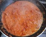 カニ缶でトマトクリームパスタ作り方3写真