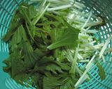 ♪水菜とちくわの明太マヨ味サラダ♪作り方1写真
