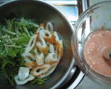 ♪水菜とちくわの明太マヨ味サラダ♪作り方4写真