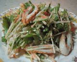 ♪水菜とちくわの明太マヨ味サラダ♪作り方5写真