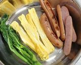 ウインナーでお花海苔巻き♪作り方1写真