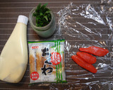 簡単一品♪青じそ明太マヨちくわ作り方1写真