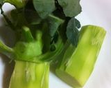 超簡単..丼で..5分. ブロ茎きんぴら作り方1写真