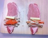 エノキと人参の肉巻き☆チーズソース風作り方1写真