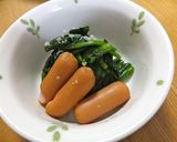 ウインナーとほうれん草の塩麹蒸し作り方6写真