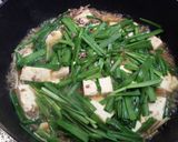 簡単！肉ミンチとニラ豆腐☆作り方4写真