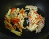 ■カニカマと小松菜のあんかけ卵焼き■作り方3写真