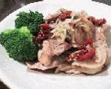 豚うす切り肉のドライトマト炒め作り方4写真