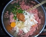 豚挽き肉の落とし焼き作り方3写真