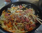 韓国風肉味噌丼作り方2写真