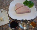 にんにく醤油浸け～カジキマグロの照り焼き作り方1写真