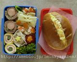 【キャラ弁】ウルトラマンロールサンド弁当作り方1写真