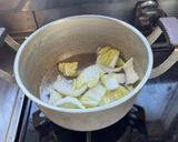 余った白菜の坦々ごま牛乳味噌汁作り方2写真