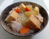 優しい味❢ 鶏もも、大根、厚揚げの煮物作り方6写真