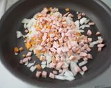 ウインナーでドライカレー作り方1写真
