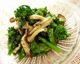 菜の花の塩麹きのこ和え作り方4写真