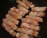 ＊セロリと人参の豚肉巻き＊作り方4写真