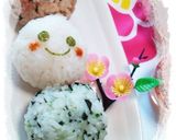 彩りごはんde三色団子ちゃん＊キャラ弁作り方5写真