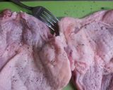 鳥肉のトマト煮込み*ほうれん草のお花添え作り方1写真