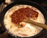 ニンニク香る＊ミートクリームパスタ作り方3写真