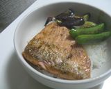 一人ご飯☆簡単サーモン丼ぶり作り方6写真
