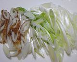 簡単　長ネギとちくわの和え物作り方1写真