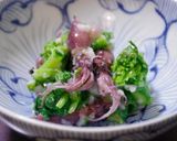 塩麹で　菜の花とほたるいか和え作り方3写真