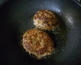 ごぼう入りハンバーグ☆赤ワインソース作り方4写真