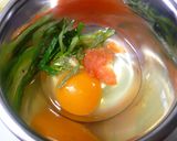 ごま油香る✿たらこと大葉の卵焼き作り方2写真