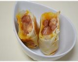 お弁当に♪うずら豆とチーズの春巻き作り方2写真