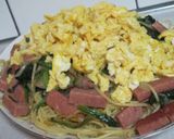 ランチョミートとほうれん草のパスタ作り方7写真