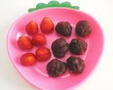 * 苺ミルク味 ❤ 簡単 いちご大福♪作り方1写真