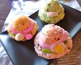 カラフル　❀お帽子おにぎり❀　作り方15写真