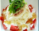 ジュレで涼しげなツナトマトそうめん作り方3写真