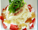ジュレで涼しげなツナトマトそうめん作り方3写真