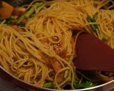 柚子胡椒香る★春野菜の醤油バターパスタ作り方7写真