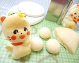 桜餅入りのパンダパン作り方2写真