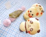 桜餅入りのパンダパン作り方4写真