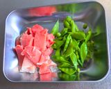絹さやと豚ロース肉の混ぜごはん作り方2写真