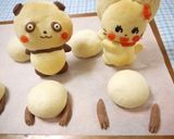 桜餅入りのパンダパン作り方7写真