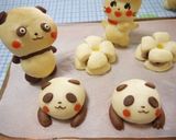 桜餅入りのパンダパン作り方12写真