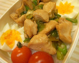手抜きでもおいしい☆簡単やきとり丼弁当☆作り方5写真