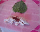 お花見にササミ梅しその春巻き✿作り方3写真