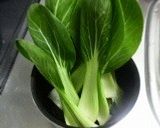 チンゲン菜のショウガ和え作り方1写真