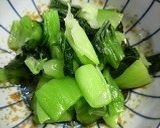チンゲン菜のショウガ和え作り方4写真