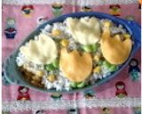 子供が喜ぶ★カレーかくれんぼ弁当♪作り方5写真
